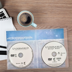 Doppel DVD-Hüllen Mit schützender Filz - 50 St.